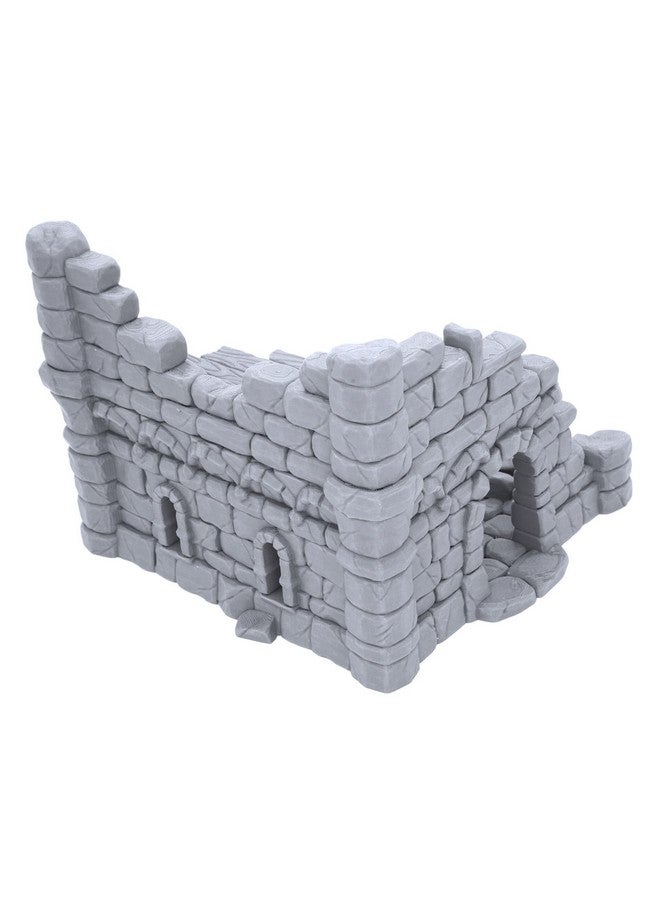 EnderToys Ruined Town House by Makers Anvil - Compatible with Dungeons and Dragons (DND, D&D), 28mm Miniature Wargaming, Tabletop RPGs, Wargame Scenery - Image 4