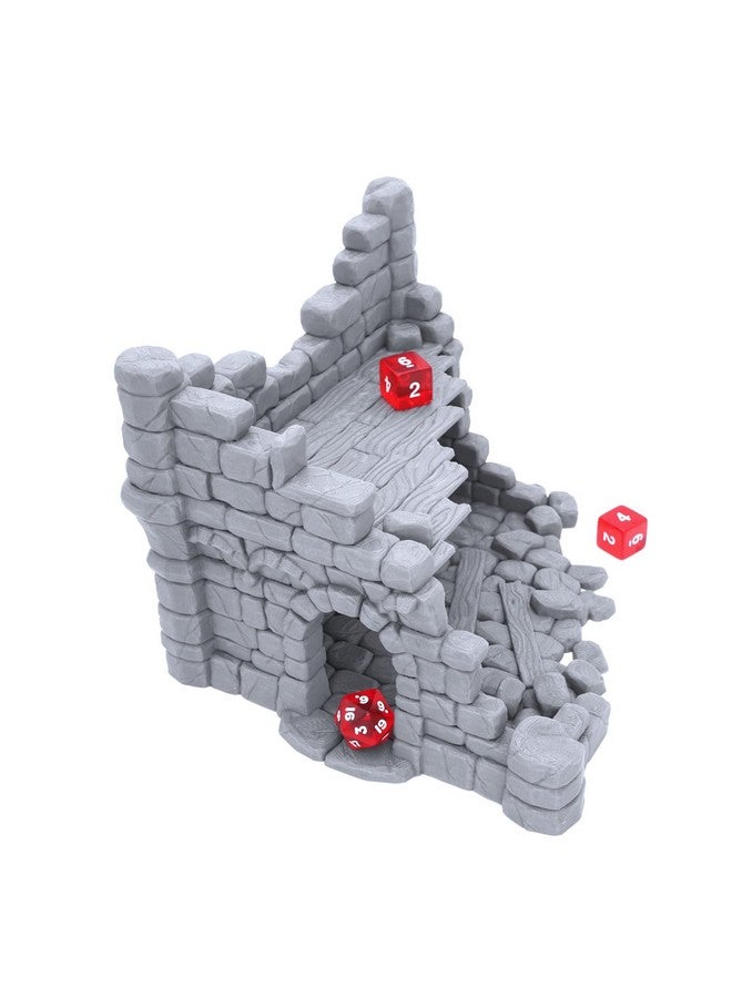 EnderToys Ruined Town House by Makers Anvil - Compatible with Dungeons and Dragons (DND, D&D), 28mm Miniature Wargaming, Tabletop RPGs, Wargame Scenery - Image 2