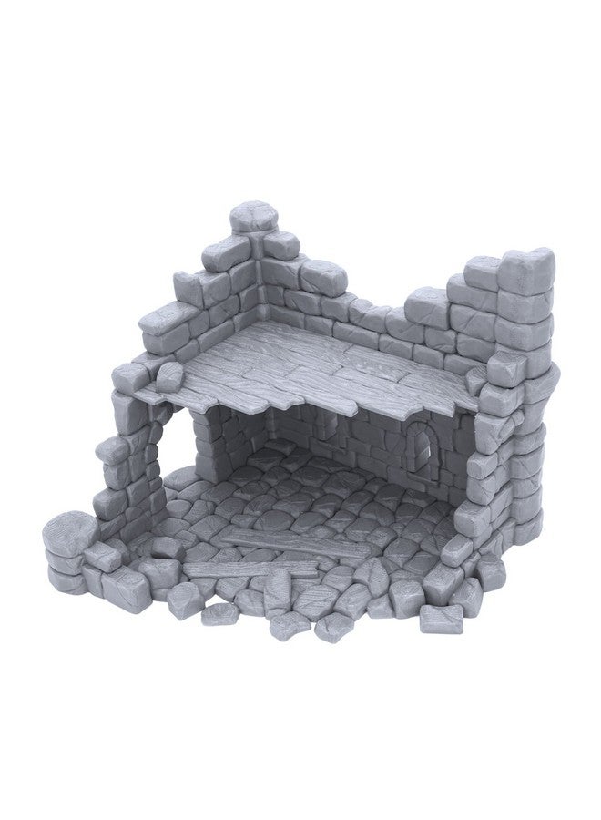 EnderToys Ruined Town House by Makers Anvil - Compatible with Dungeons and Dragons (DND, D&D), 28mm Miniature Wargaming, Tabletop RPGs, Wargame Scenery - Image 5
