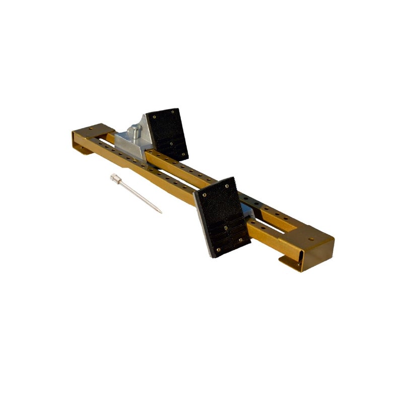 International Starting Block – Slotted Steel Rail with Spring-Loaded Aluminium Pedals | Adjustable Track Starting Block for Athletics & Sprint Training