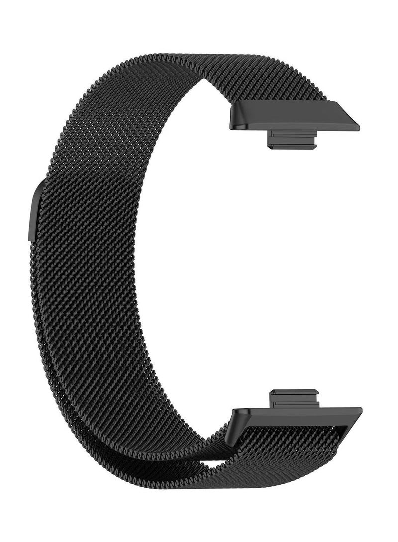DKNG Huawei Watch Fit 4 Pro/Fit 4/Fit 3 Adjustable Magnetic Stainless Steel Smartwatch Replacement Strap Black - Image 2