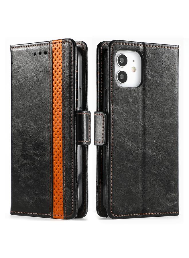 Zaboon Case For iPhone 11 Pro Max CaseNeo Business Splicing Dual Magnetic Buckle Horizontal Flip PU Leather Case with Holder & Card Slots & Wallet - Image 1