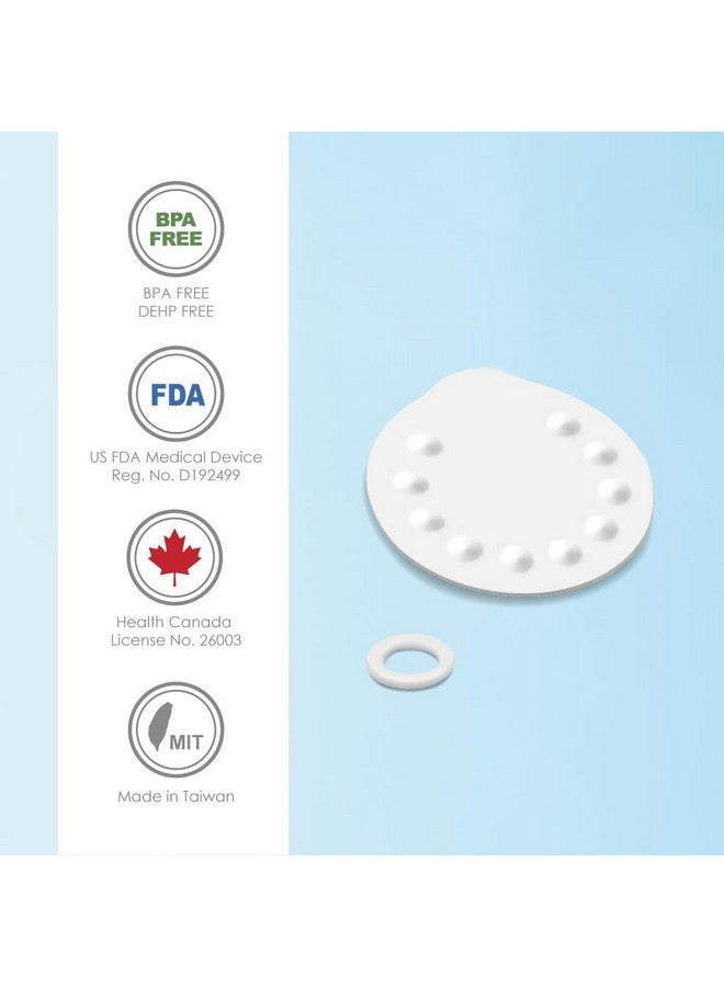 Maymom Replacement Parts for Medela Harmony Manual Pump; 4 O-Rings, 2 Membranes by Maymom - Image 1