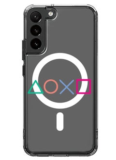 Magnetic Case for Samsung Galaxy S23 Plus 6.6-inch Compatible with MagSafe Wireless Charging, Shockproof Phone Bumper Cover PS sumbol
