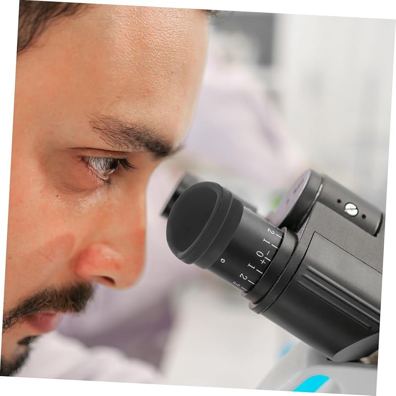 2 Pack Black Neoprene Microscope Eyepiece Protectors Goggles for Eye Protection - Image 4