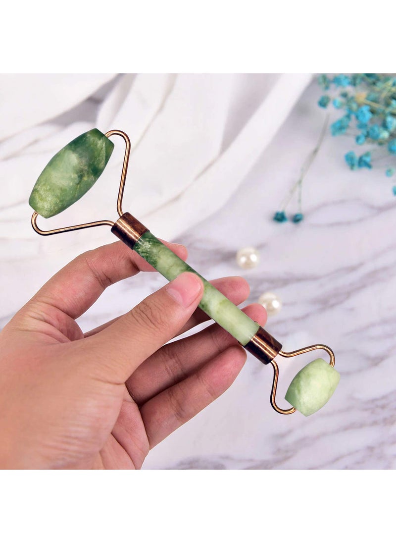 Ladista Ladista LDMG04 Massager Natural Jade Double Sided Face Roller Copper Facial Massager Massage Stone Beauty Tool for Face Neck Toning Firming Serum Application 1 Pc Without Stone  - Image 4
