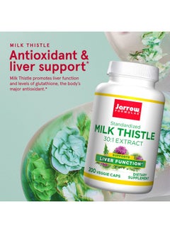 jarrow formulas Milk Thistle 150 Mg Antioxidant Supporting Immune Response Liver Function & Glutathione Up To 200 Servings (Veggie Caps) (Packaging May Vary)  - Image 3