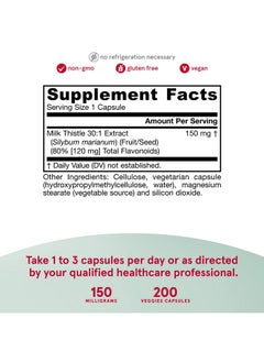 jarrow formulas Milk Thistle 150 Mg Antioxidant Supporting Immune Response Liver Function & Glutathione Up To 200 Servings (Veggie Caps) (Packaging May Vary)  - Image 4