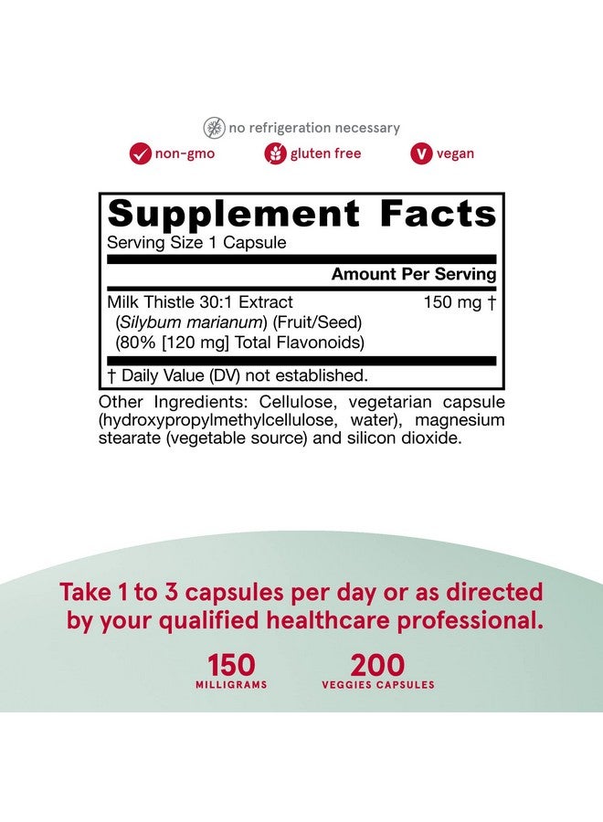 jarrow formulas Milk Thistle 150 Mg Antioxidant Supporting Immune Response Liver Function & Glutathione Up To 200 Servings (Veggie Caps) (Packaging May Vary) - Image 4