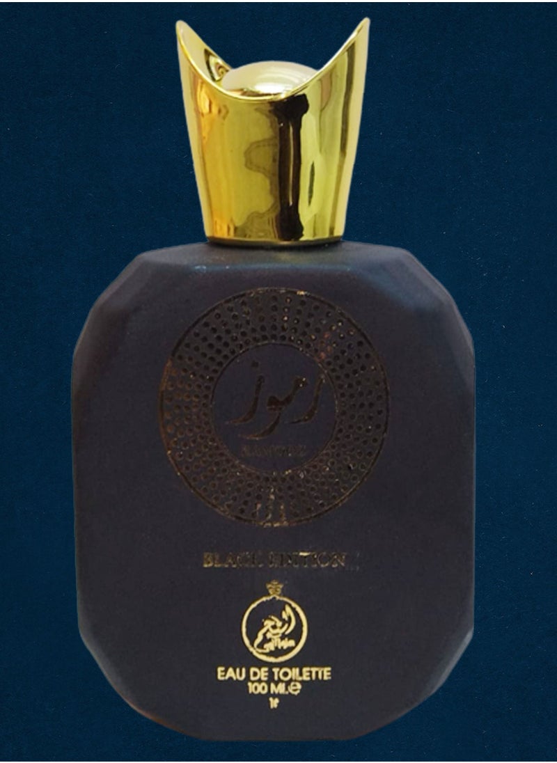 NAJMA - 4 Pieces Ramooz Perfume Black Edition 100 Ml EDT - Image 1