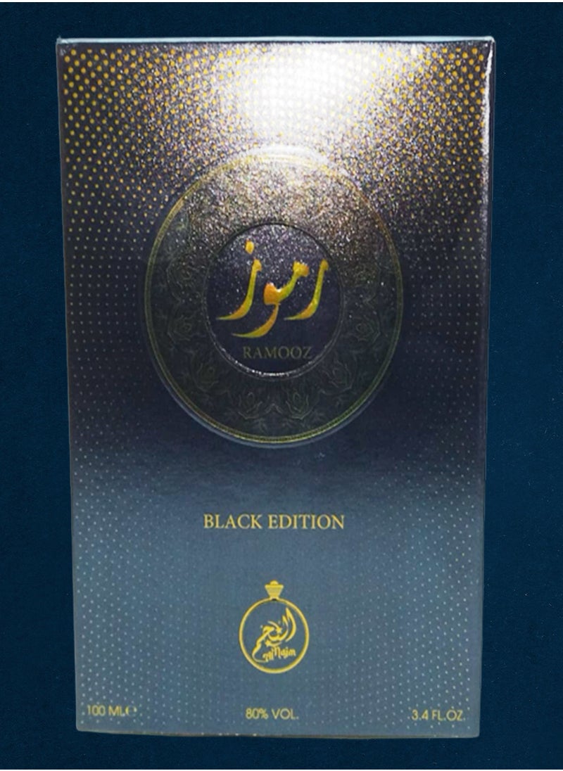NAJMA - 4 Pieces Ramooz Perfume Black Edition 100 Ml EDT - Image 1