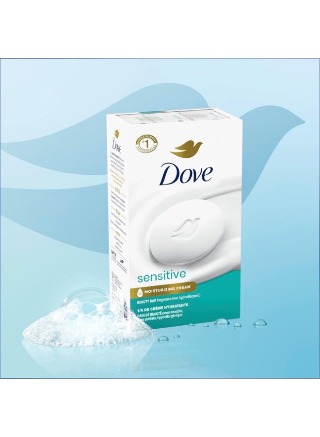 دوف صابون للبشرة الحساسة، خالي من العطور ومضاد للحساسية، 6 قطع - Image 3