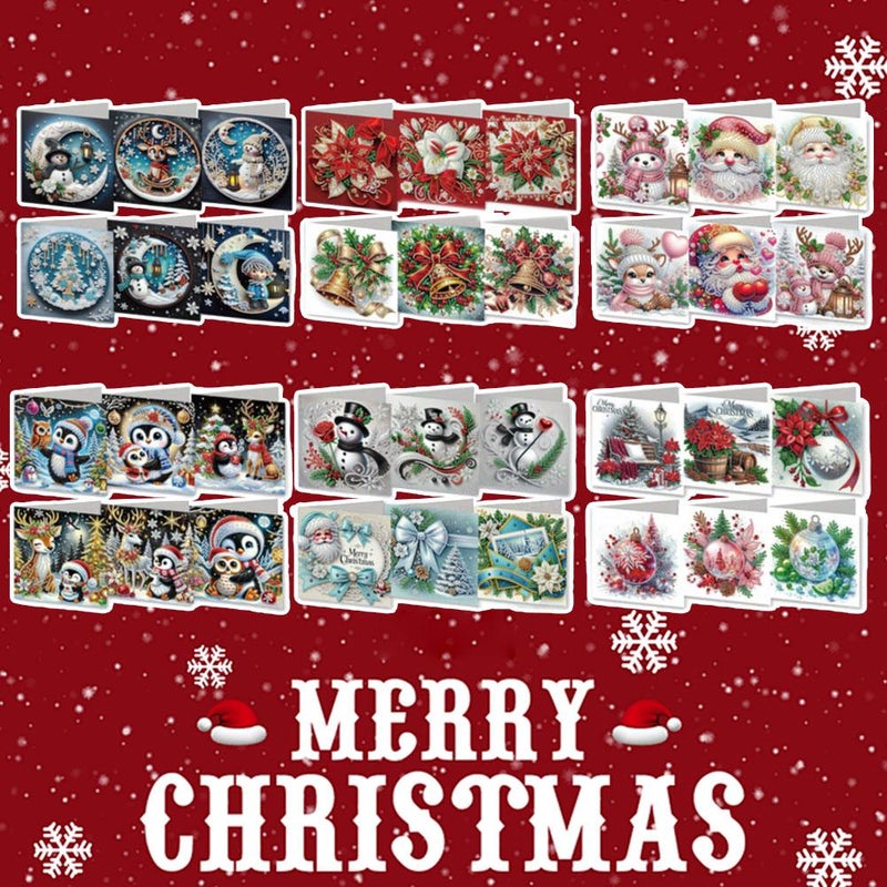 DIY Diamond Painting Halloween Christmas Cards Birthday Postcards Christmas Decoration Cards - Image 4