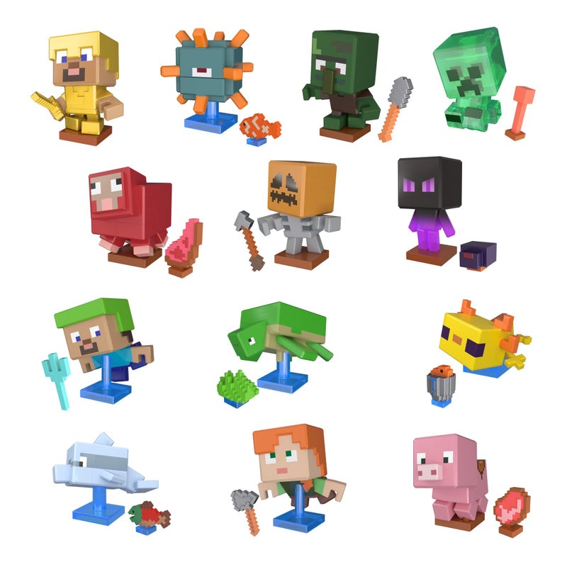 Treasure X Minecraft Sand & Sea. Overworld Minecraft Character. Mine, Discover & Craft with 10 Levels of Adventure & 12 Mine & Craft Characters to Collect. 2 Pack - Image 2