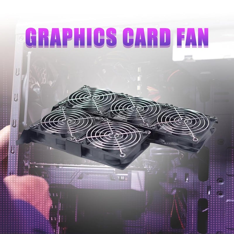 Graphics Card Fan Slot Graphics Coolers Video VGA for Enhances Cooling & Noise Reductions VGA Cooling Fan - Image 2