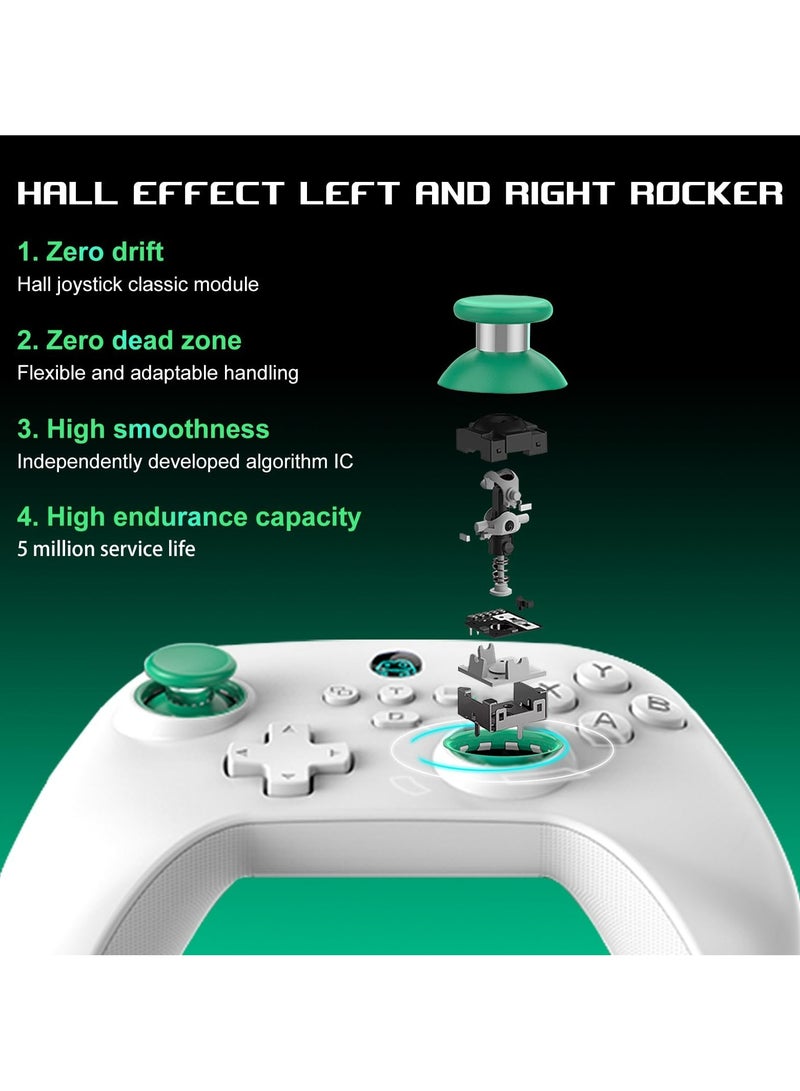 Mobile Gaming Controller for Android, iPhone, iOS, PC, Switch, PS4, Wireless Gamepad with Hall Effect Sensing Joystick/Turbo/Macro Programming/6-Axis Gyro/Motor/Remote Play/Xbox Cloud Game/Steam - Image 4