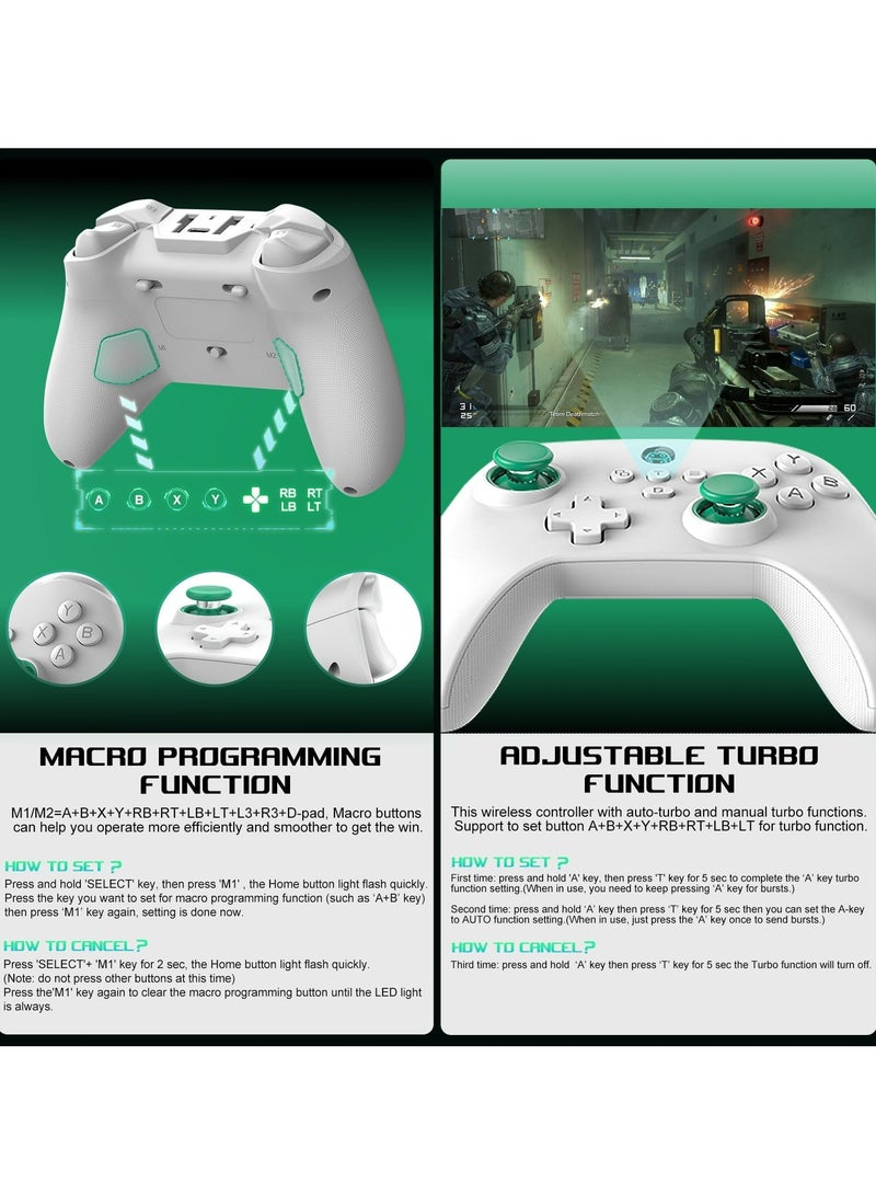 Mobile Gaming Controller for Android, iPhone, iOS, PC, Switch, PS4, Wireless Gamepad with Hall Effect Sensing Joystick/Turbo/Macro Programming/6-Axis Gyro/Motor/Remote Play/Xbox Cloud Game/Steam - Image 5