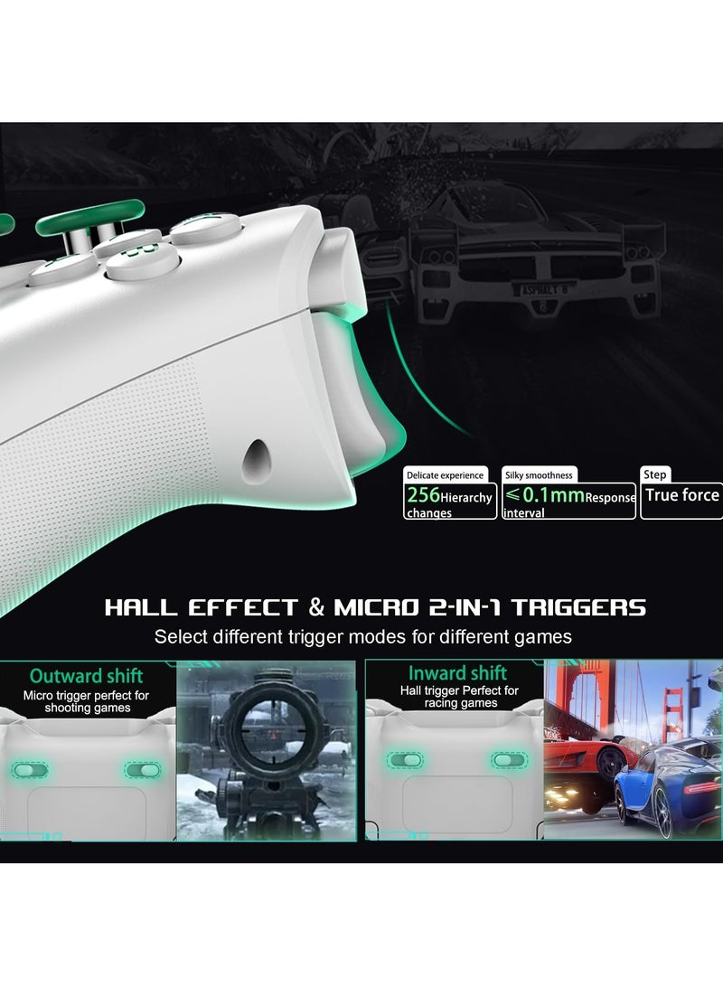 Mobile Gaming Controller for Android, iPhone, iOS, PC, Switch, PS4, Wireless Gamepad with Hall Effect Sensing Joystick/Turbo/Macro Programming/6-Axis Gyro/Motor/Remote Play/Xbox Cloud Game/Steam - Image 3