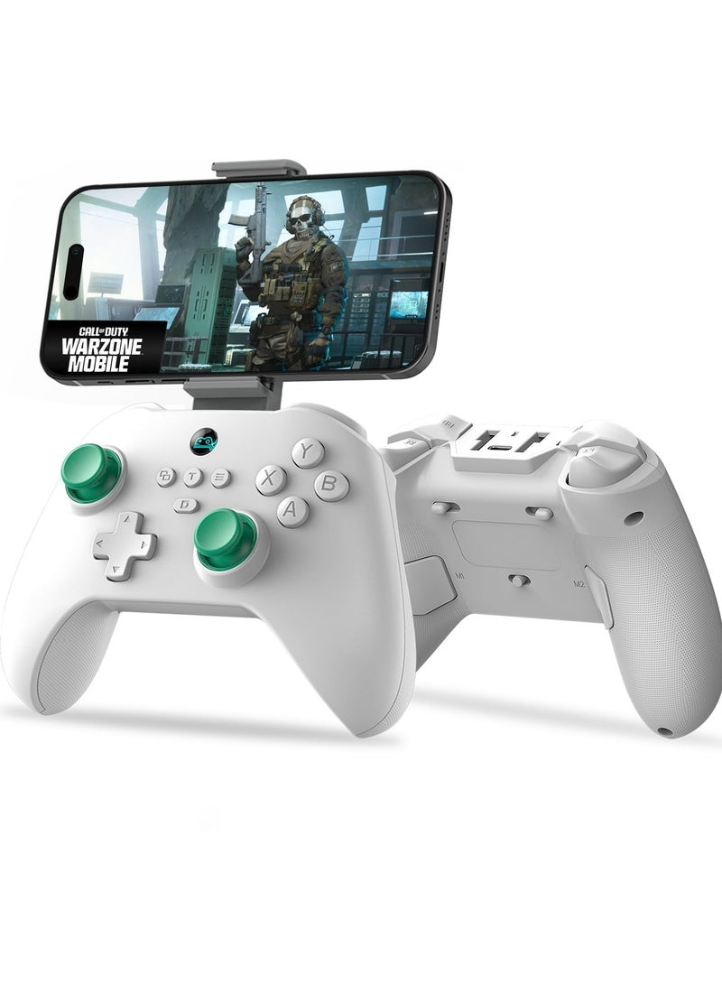 Mobile Gaming Controller for Android, iPhone, iOS, PC, Switch, PS4, Wireless Gamepad with Hall Effect Sensing Joystick/Turbo/Macro Programming/6-Axis Gyro/Motor/Remote Play/Xbox Cloud Game/Steam - Image 1