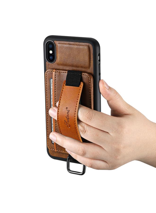 سوتين حافظة بطاقات H13 مزودة بحزام معصم وحافظة هاتف من البولي يوريثان لهاتف iPhone XS Max - Image 5