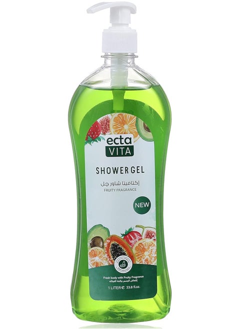 Ecta Vita Shower Gel With Fruity Scent 1000 ML
