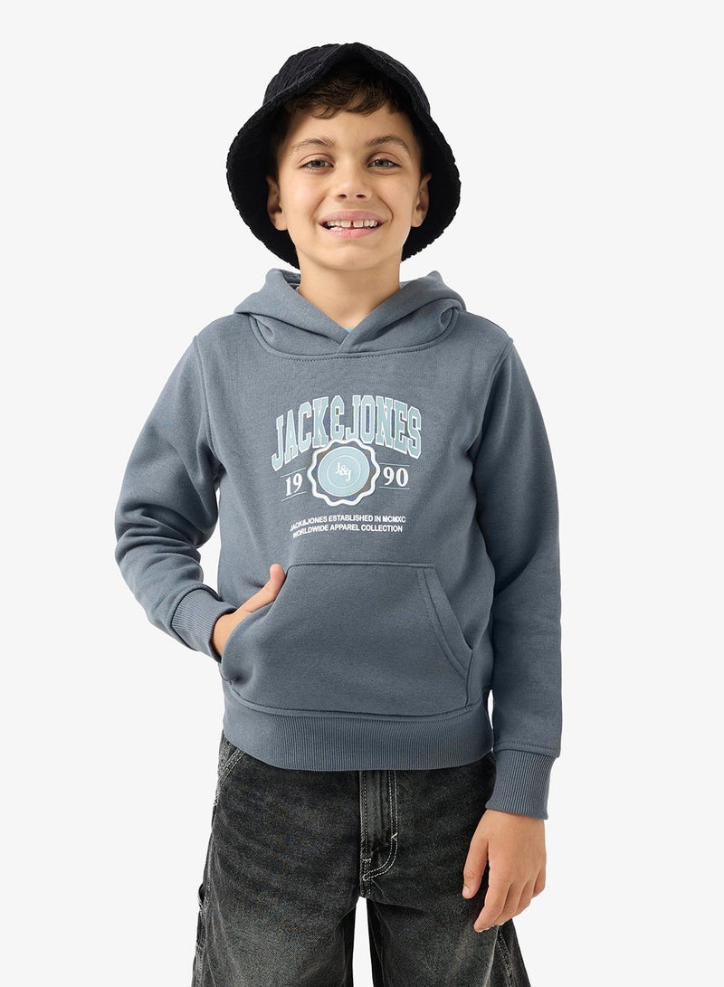 Jack & Jones Junior Kids Jjmako Sweat Hood - Image 3
