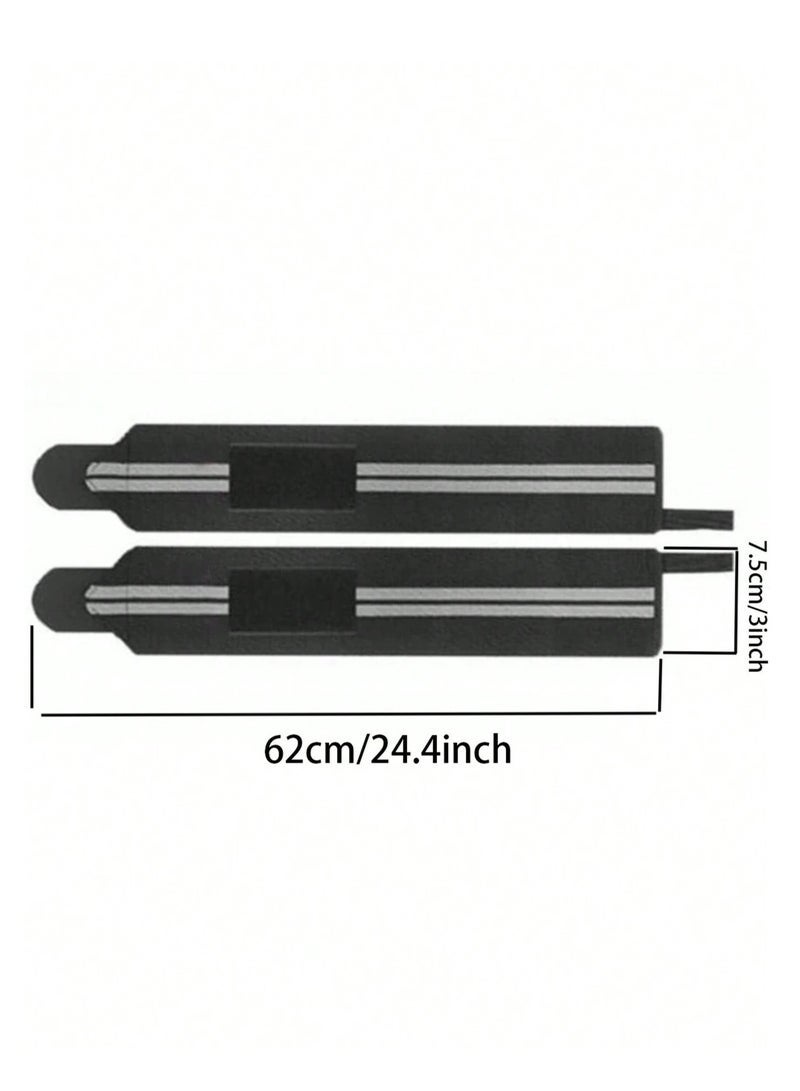 شريطان للمعصم، مع حلقة للإبهام، دعامة معصم رياضية قابلة للتعديل. - Image 2