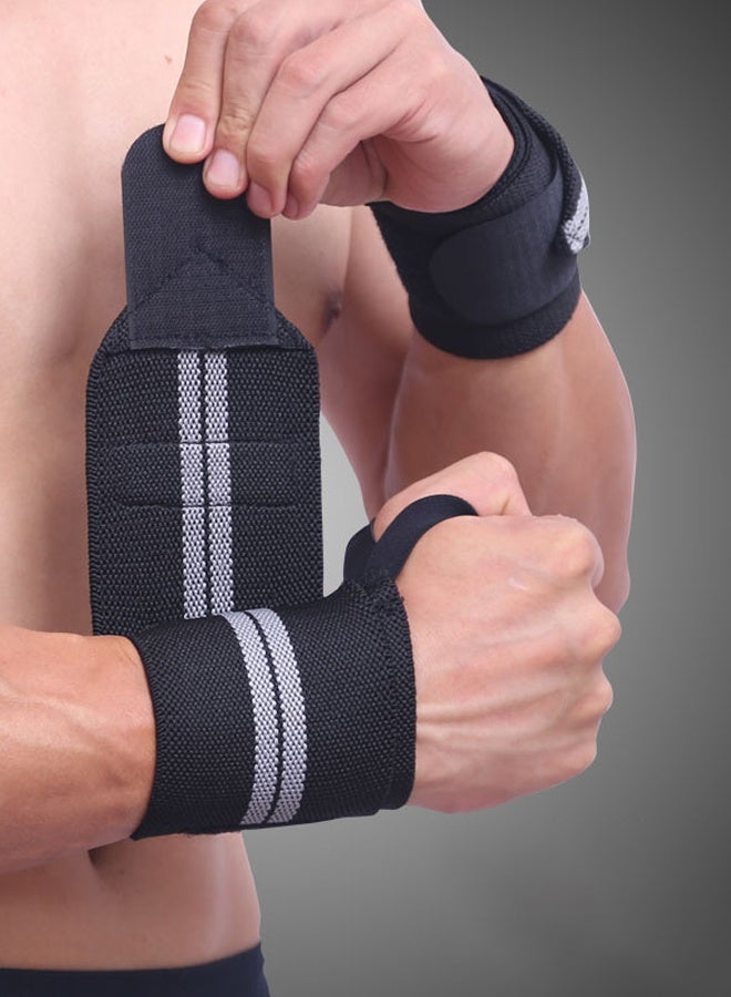 شريطان للمعصم، مع حلقة للإبهام، دعامة معصم رياضية قابلة للتعديل. - Image 1