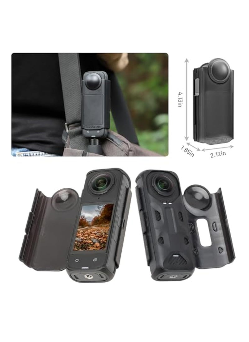 KASTWAVE - Protective Cover Case for Insta 360 X4, Combine Lens Guard and Screen Protection, Anti-Drop and Dust-Proof, Lens Protective Kit for Insta360 X4 Accessories - Image 1