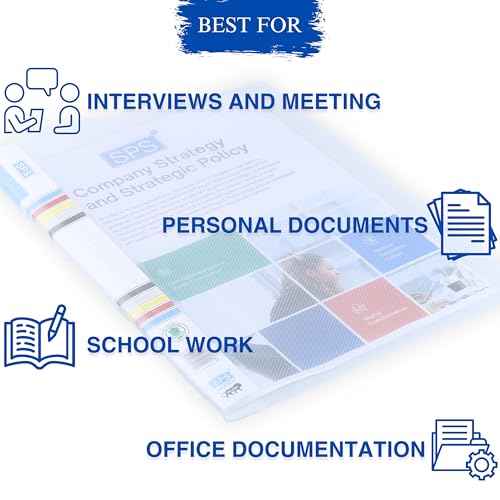SPS Colored Report File – Set of 20 | Plastic File for A4 Documents | for Office, School & Home | Holds Up to 150 Sheets | Best for Interviews and Reports - Image 4