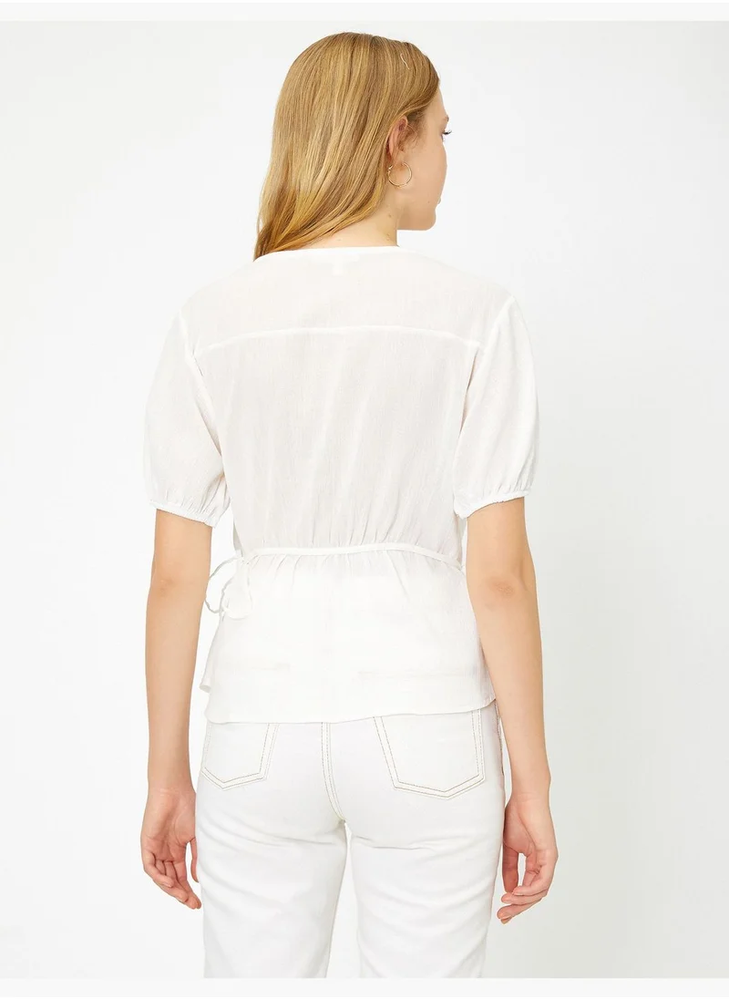 كوتون Button Detailed Blouse
