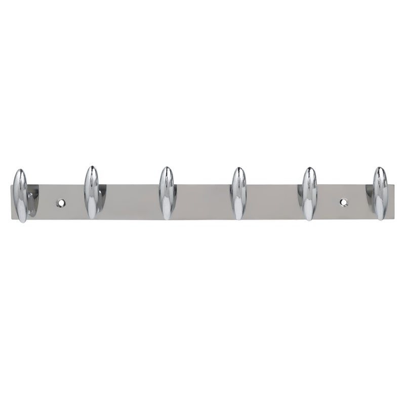 Ingo creation Stainless Steel 6 Pin Exclusive Cloth Hanger Wall Mounted Bathroom Cloth Hanger,Cloth Wall Hook,Door Hooks Rail for Hanging Keys,Clothes,Towel (Pack of 4) - Image 2