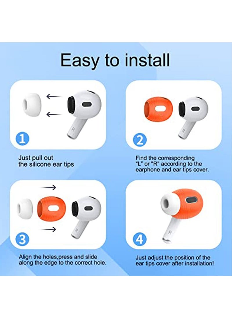 Generic - 5 Pairs for AirPods Pro 2 Ear Tips Covers [Fit in The Charging Case] Silicone Anti-Slip Ear Tips Covers Compatible with Apple AirPods Pro 2nd Generation 2022 [5 Color] - Image 1