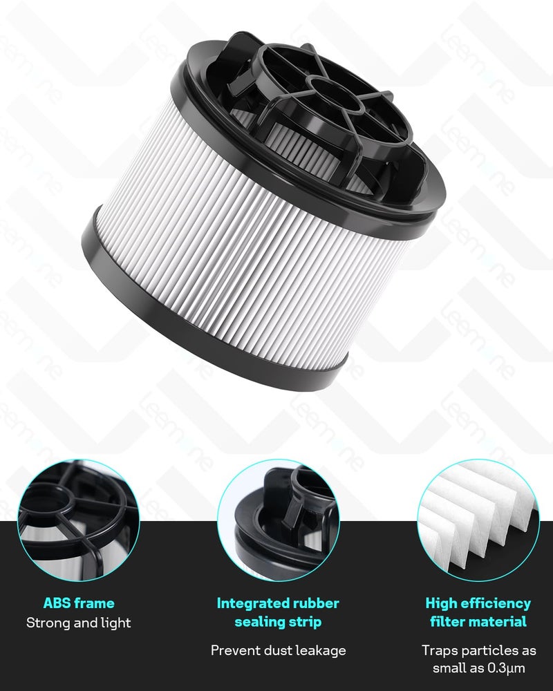 Leemone 18 PCS LVAC-200 Vacuum Filter Replacement, Compatible with Levoit LVAC-200 Cordless Stick Vacuum Cleaner (Model No. LSV-V201-WUS), 8 Pre-Motor Filters and 2 Post-Motor Filters - Image 5