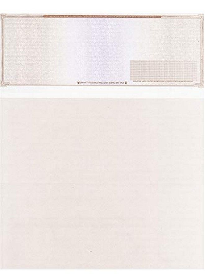 Compuchecks 500 Blank Check Stock Check On Top Mazed Paper Weight 70"High Security" Check Paper Brown Mazed - Image 2