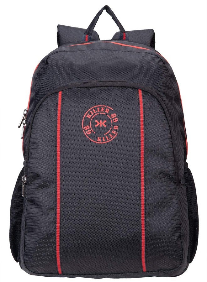 Killer Light Weight College Bag - Killer Dexter 34 LTR Black Polyester Casual Backpack Bag - Image 2
