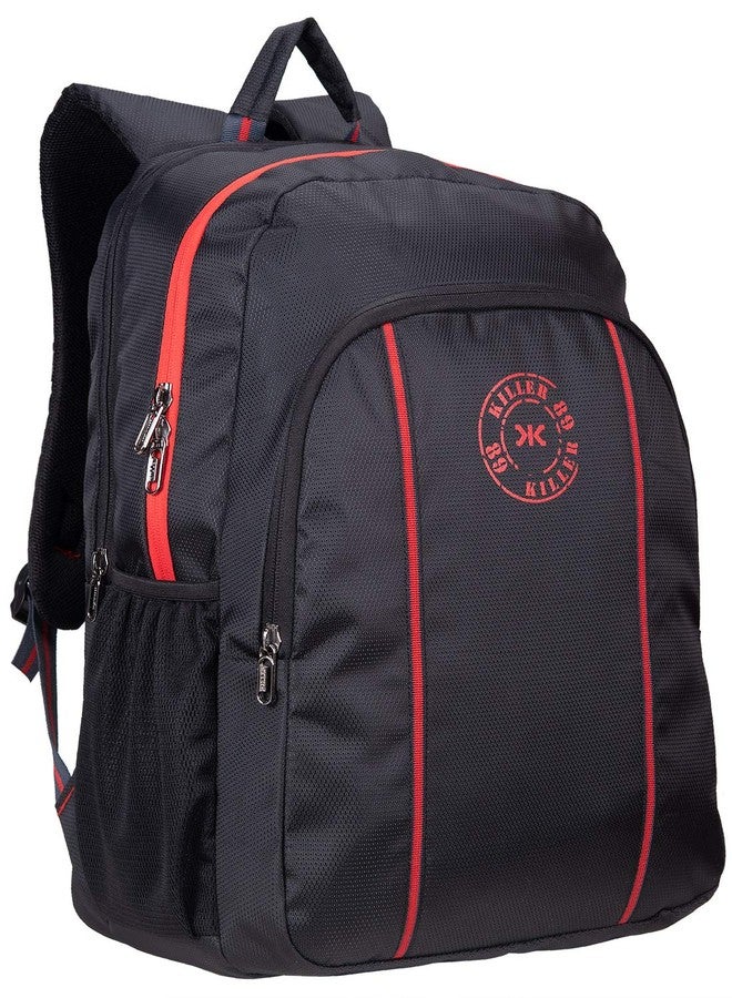 Killer Light Weight College Bag - Killer Dexter 34 LTR Black Polyester Casual Backpack Bag - Image 1