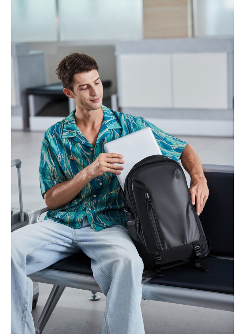 Golden Wolf GB00921 Golden Wolf Laptop Backpack for 15.6-inch Notebook - Water-Resistant Casual Travel and Business Backpack with Multi-Compartments - Image 4