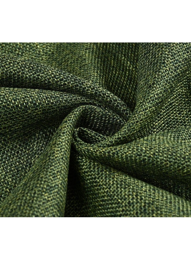 FRESH FROM LOOM FRESH FROM LOOM Unstiched Jute Plain Solid Fabric Rich Cloth For Sofa Fabric - Cushion - Table Cloth - Curtain Fabric (Lenth X Width - 394 X 55 Inch/1000 X 140 Cm - 10 Meter | Green) - Image 1