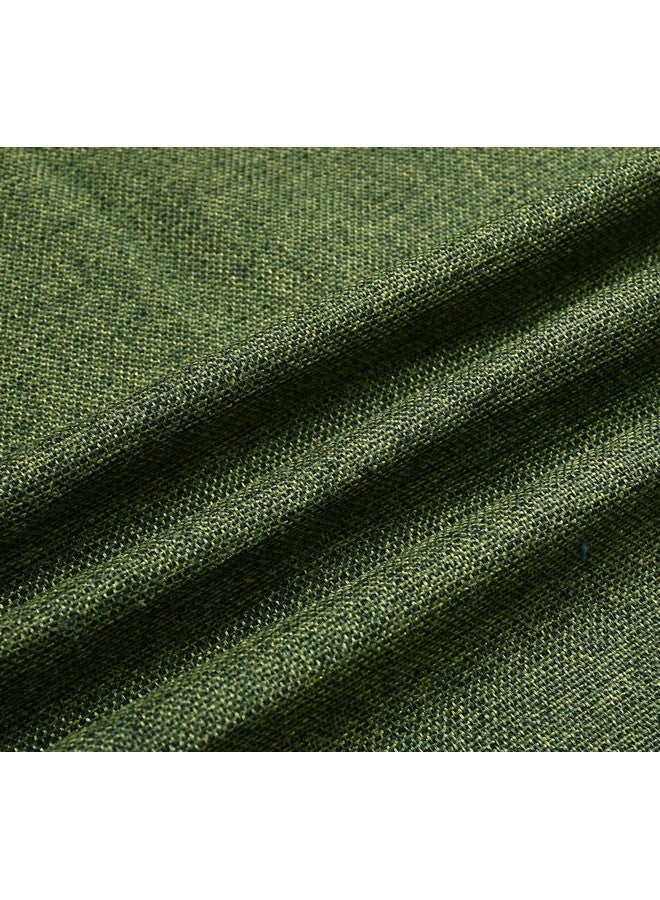 FRESH FROM LOOM FRESH FROM LOOM Unstiched Jute Plain Solid Fabric Rich Cloth For Sofa Fabric - Cushion - Table Cloth - Curtain Fabric (Lenth X Width - 394 X 55 Inch/1000 X 140 Cm - 10 Meter | Green) - Image 2
