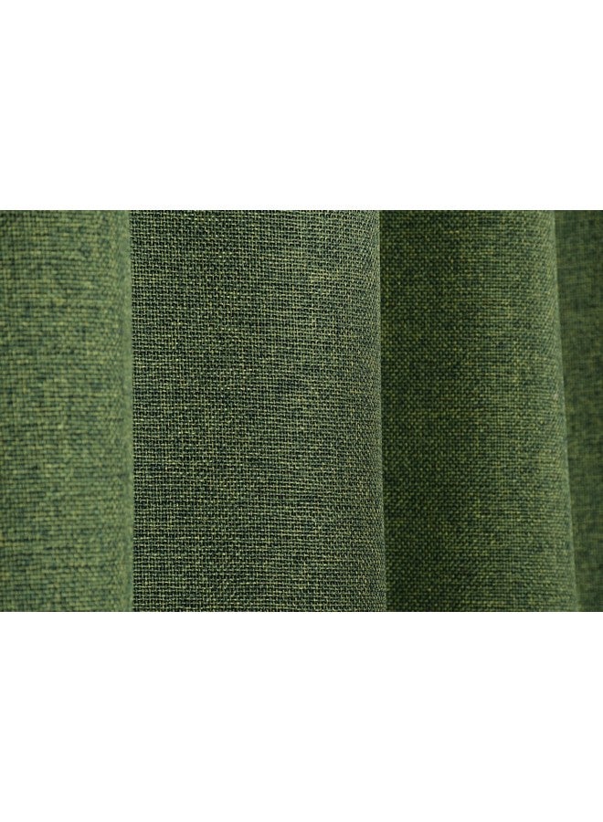 FRESH FROM LOOM FRESH FROM LOOM Unstiched Jute Plain Solid Fabric Rich Cloth For Sofa Fabric - Cushion - Table Cloth - Curtain Fabric (Lenth X Width - 394 X 55 Inch/1000 X 140 Cm - 10 Meter | Green) - Image 3