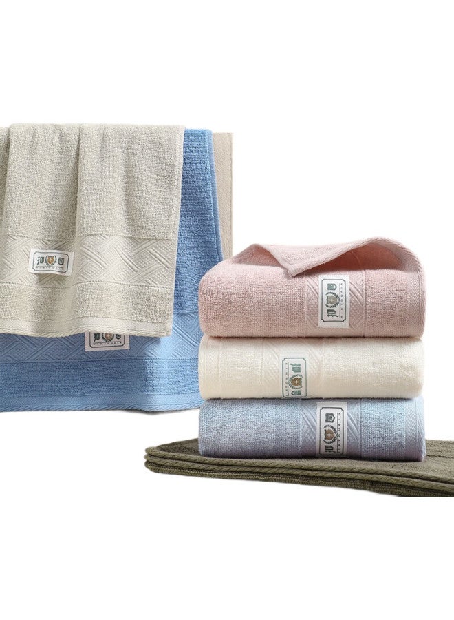 Grace Antibacterial Towel, Xinjiang Cotton, Soft Pure Cotton Face Towel For Home Use, Bath Towel For Couples, 2 Pieces - Image 1