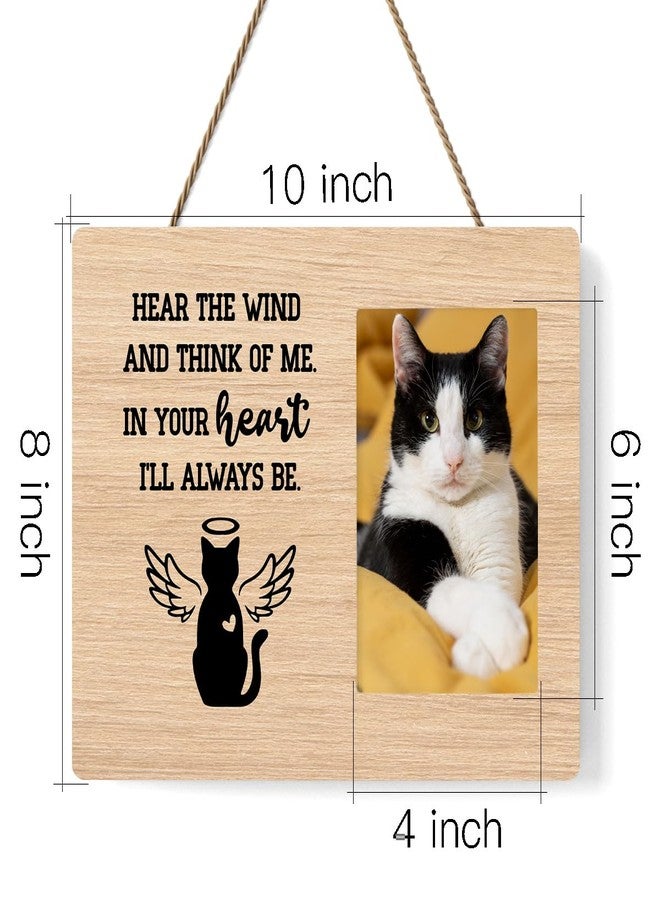 IAXIC Pet Memorial Gifts for Cats, Cat Loss Of Cat, Sympathy Gift Picture Frame, Gifts, Remembrance Photo Frame Desk Shelf Table Top Decor - Image 2