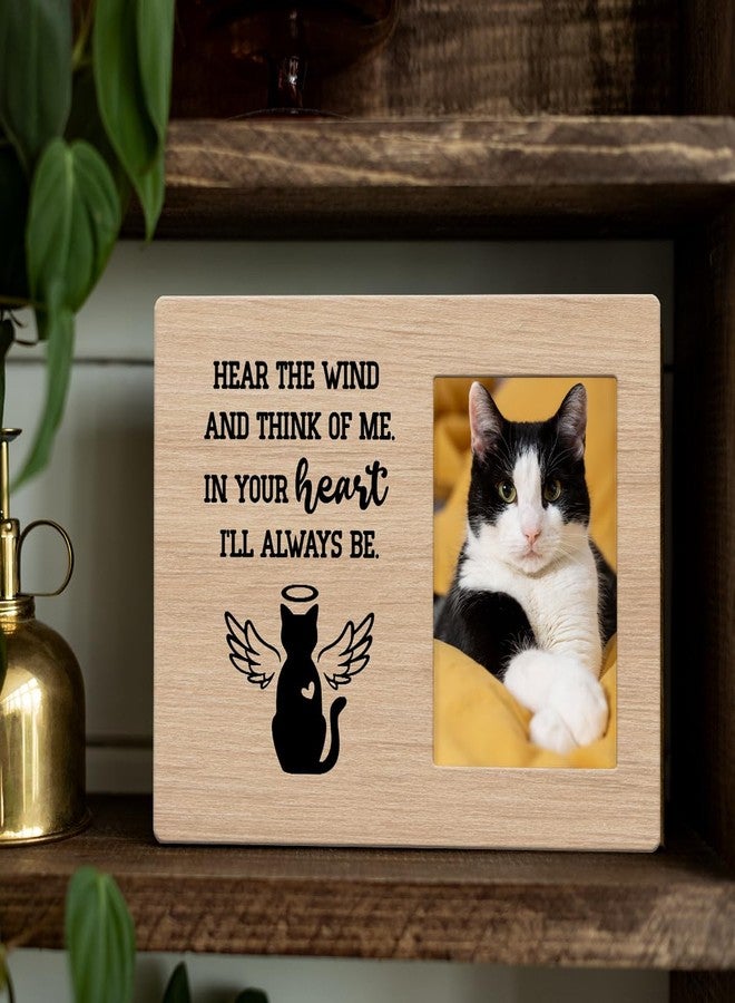 IAXIC Pet Memorial Gifts for Cats, Cat Loss Of Cat, Sympathy Gift Picture Frame, Gifts, Remembrance Photo Frame Desk Shelf Table Top Decor - Image 4