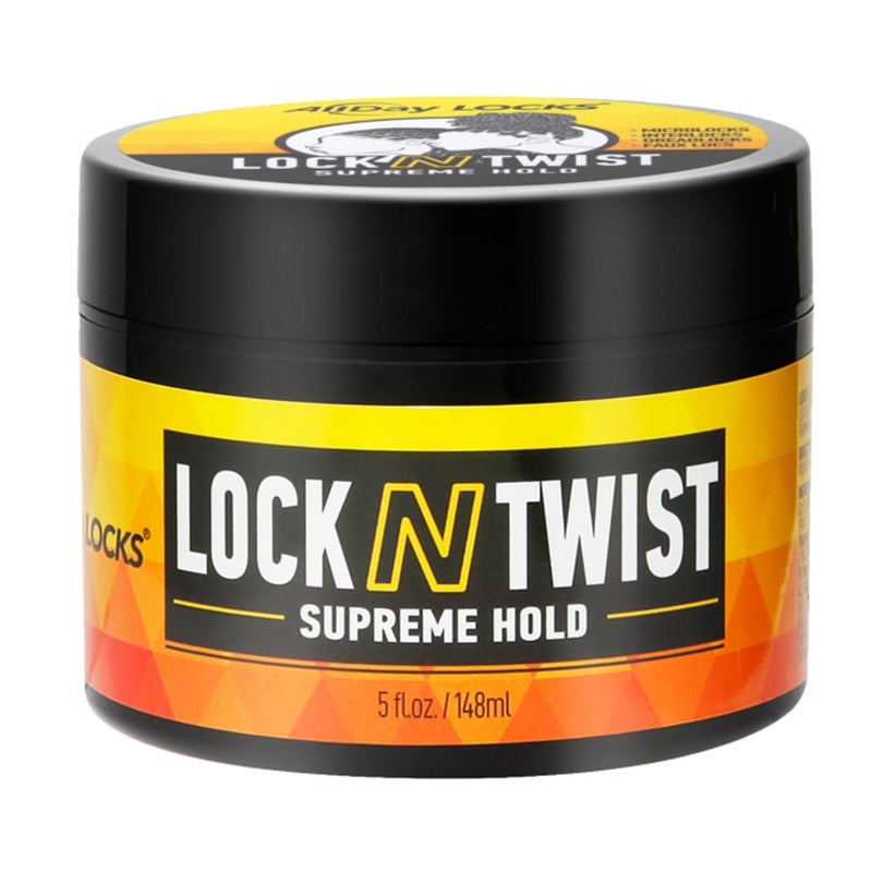 AllDay Locks Lock N Twist (5 oz) | Supreme Hold, No Frizz or Flaking | Hydrating, Nourishing Locking Gel | Grape & Avocado-Infused | Lock & Twist Braids, Locks, Twists, Cornrows | 5 oz - Image 1