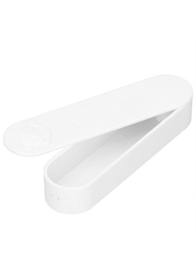 Zerodis Cotton Swab Box, Cartoon Bear Pattern Mini Travel Swab Case Unique Keepsake Trinket Box with Cover for Home Office(White)  - Image 5