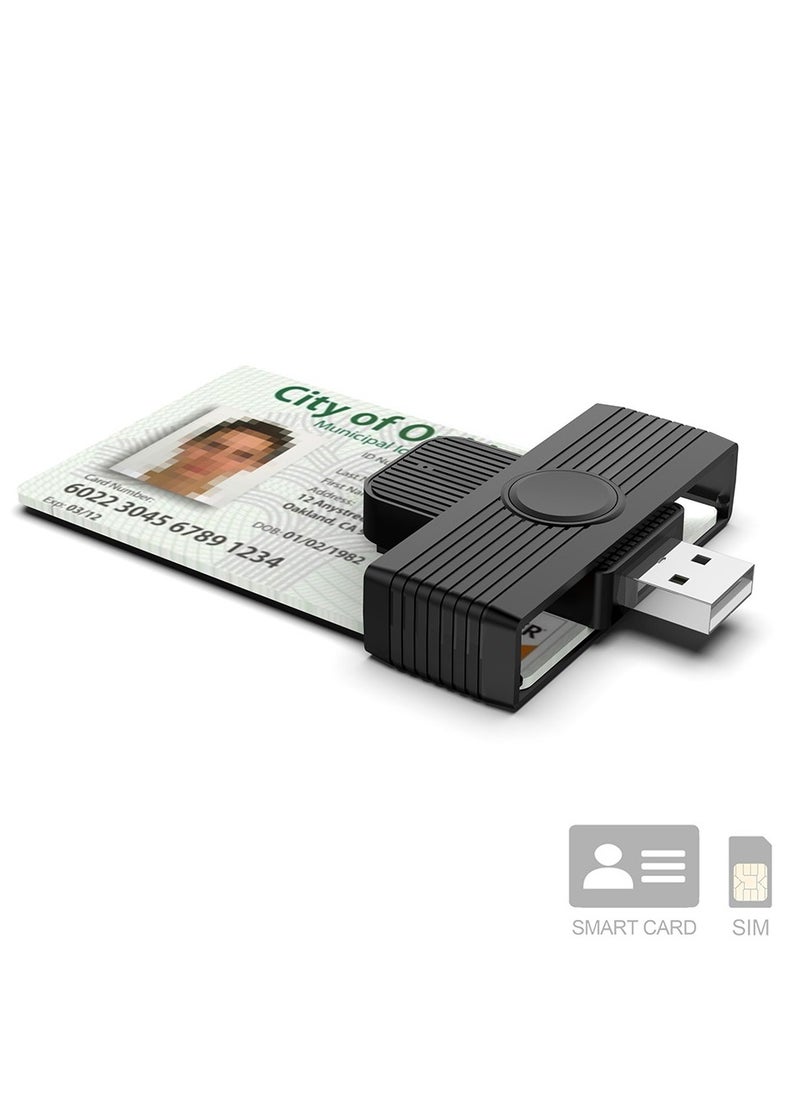 Rocketek - Rocketek CSCR3 Smart CAC Card Reader USB Bank Tax Declaration SIM Card/IC Card ID Card Reader(USB) - Image 1