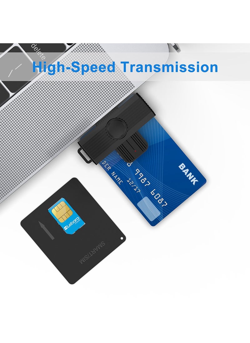 Rocketek - Rocketek CSCR3 Smart CAC Card Reader USB Bank Tax Declaration SIM Card/IC Card ID Card Reader(USB) - Image 1