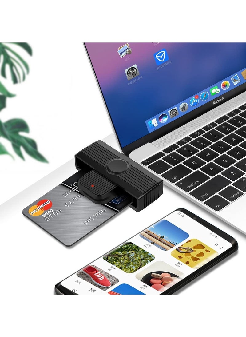 Rocketek - Rocketek CSCR3 Smart CAC Card Reader USB Bank Tax Declaration SIM Card/IC Card ID Card Reader(USB) - Image 1