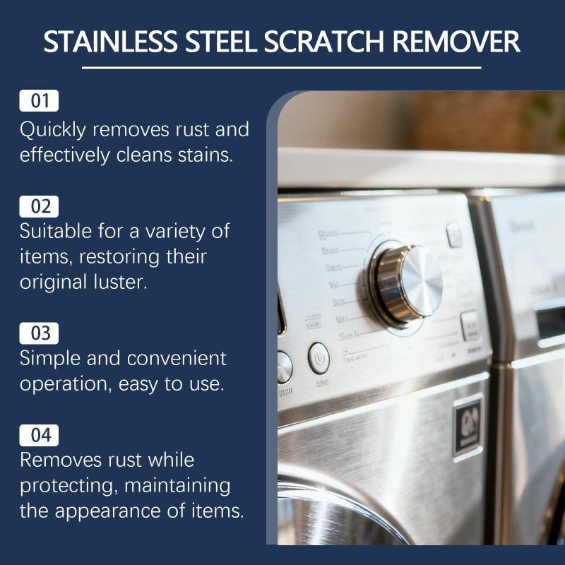 Jaysuing Stainless Steel Scratch Remover Daily Kitchen Stove And Cookware Stainless Steel Scratch Removal And Renovation - Image 3